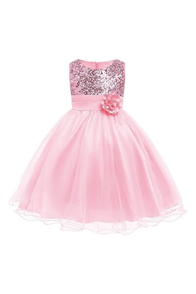 Moda Sitesi فستان سهرة بناتي مزين بالترتر