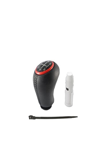 Vts Körük Renault Megane 2 Red Covered Leather Patterned Gear Shift Knob