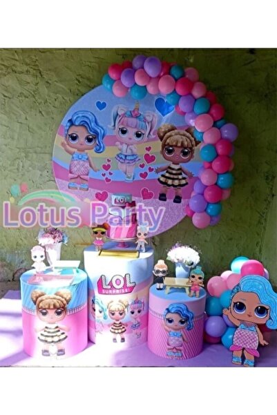 LOTUS PARTY مجموعة 30 سلسلة بالونات للأطفال (ليلك - أزرق - وردي)