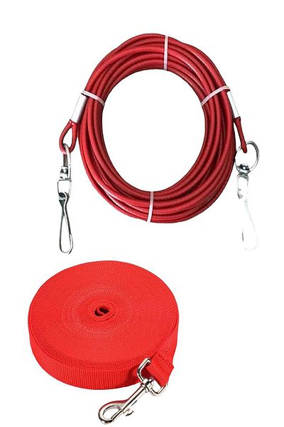 LİDERSAN ÇELİK 10 Meter Dog Leash, Lead Strap, 1 Meter Steel Dog Tethering Rope