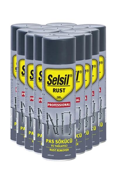 Selsil Pas Sökücü Yağlayıcı Koruyucu Sprey 200 ml - 36 Adet