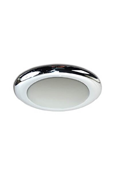 Genel Markalar Tavan Lambası Ufo Slim Abs Gövdeli Kromaj Küçük Beyaz 12v