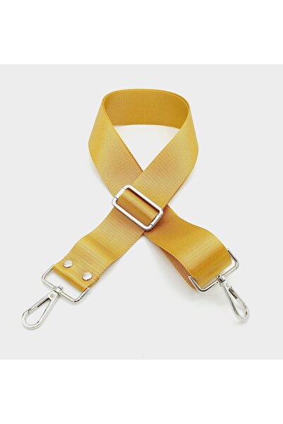 angel çanta aksesuar عمود بوليستر 120x4 سم خردل فضي معدني