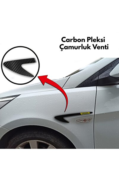 Aksefuar Lazer Renault Fluence Carbon Çamurluk Venti (sağ - Sol Takım) Uyumlu