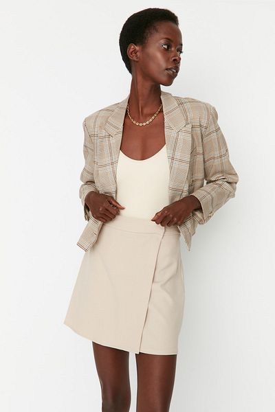 Trendyol Collection Stone Basic szőtt szoknya TWOSS22ET0137