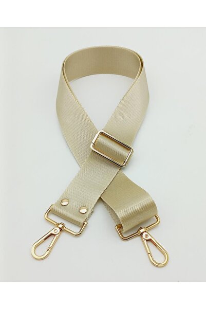 angel çanta aksesuar عمود بوليستر 120x4 سم بيج ذهبي فاتح معدني