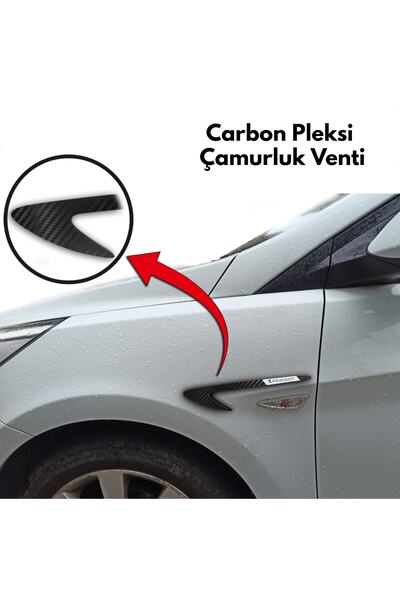 Aksefuar Lazer Ford Courier Uyumlu Carbon Çamurluk Venti Sağ - Sol Takım