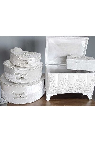 Duru Çeyiz Sandıkları Söz Nişan Bohça Gelin Düğün Çeyiz Sandık 5 Li Dügün Paketi