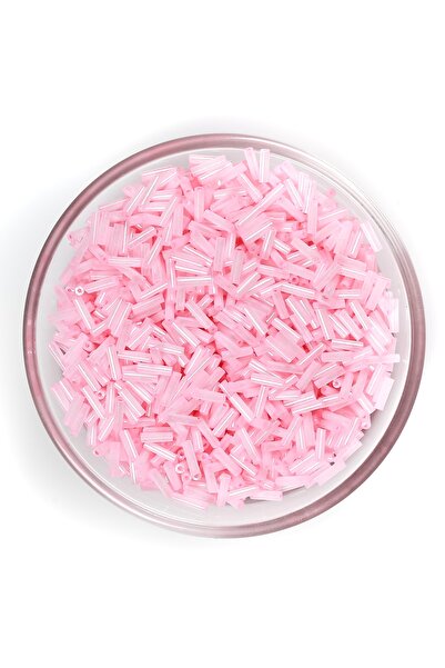 yfhobi 50 Gram - Cam Boru Boncuk, Takı Yapım Boncuğu, Boru Kum Boncuk, Pembe ...