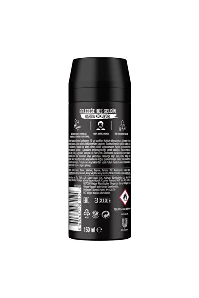 Axe 6'lı Erkek Deodorant Sprey Black 150 Ml