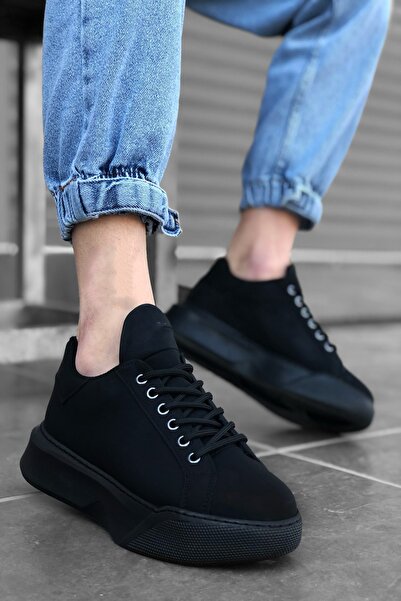 Rainon Store Black St Lace-Up Men's Sneakers