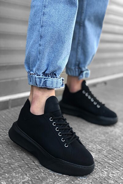 Rainon Store Black St Lace-Up Men's Sneakers