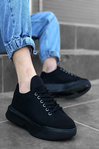 Rainon Store Black St Lace-Up Men's Sneakers
