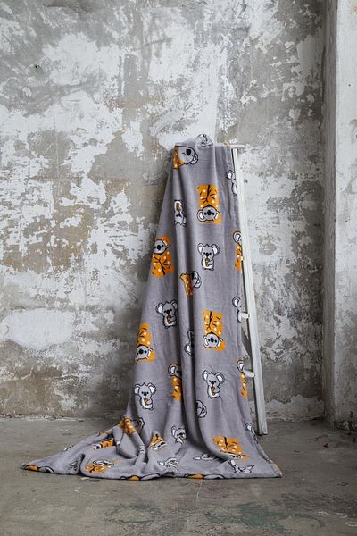 Dolce Bonita Home Wellsoft Double Blanket 220X240 Koala Bear Orange