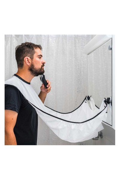 Meleni Home Mirror Fixed Hair Beard Cutting Cover Shaving Apron