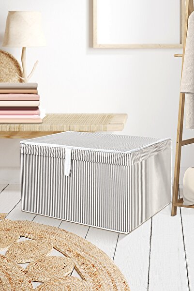 Meleni Home Çok Amaçlı Kapaklı Hurç Saklama Kutusu Organizer Maxi 50 X 40 X 3...