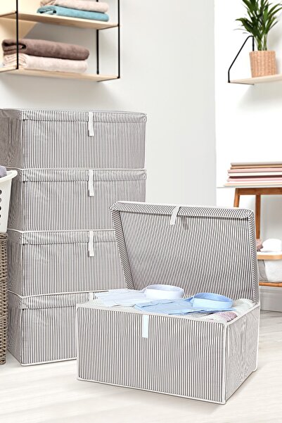 Meleni Home Набір з 5 багатофункціональних ящиків для зберігання з кришкою Or...