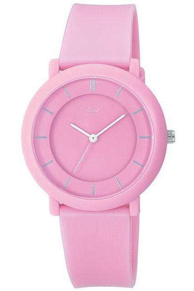 Q&Q Ceas de mână Vq94J009Y cu șnur roz din plastic