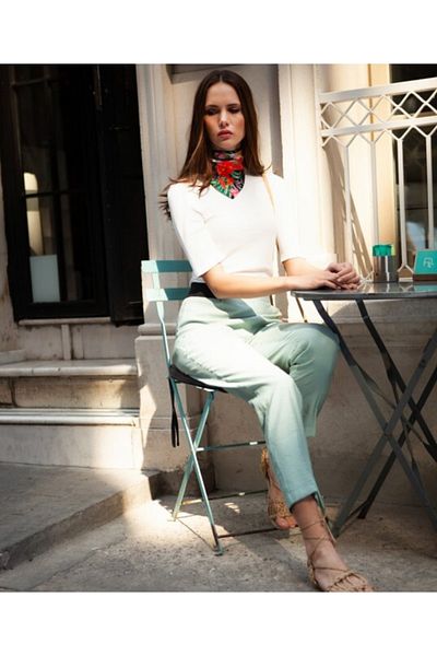 Akel Water Green Women's Trousers - VENICE