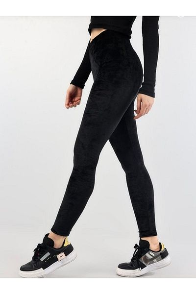 PaG Colanți din catifea Pucka Fashion pentru damă - negru