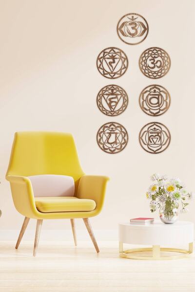 UNT Σετ ζωγραφικής Yoga 7 Chakras (7 Τσάκρα), Διακόσμηση τοίχου