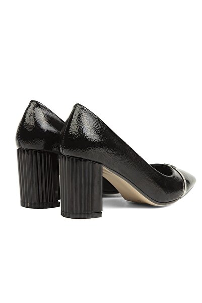 Pierre Cardin ® | Pc-51203 - 3478 Rugan Siyah - Kadın Topuklu Ayakkabı