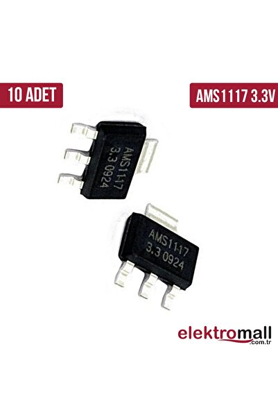 ELEKTROMALL Ams1117 3v3 Sot223 Voltaj Regülatörü - 10 Adet