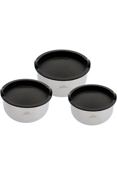 Jumbo Globe Steel Midi Storage & Mixing Container 3 Pcs
