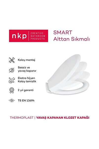 NKP Klozet Kapağı Smart Yavaş Kapanır