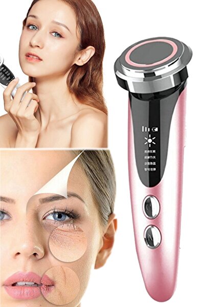 Genel Markalar 5 In 1 Yüz Bakım Cihazı Sıcak Soğuk Yüz Ütüsü Kavitasyon Aleti Sıkılaştırıcı