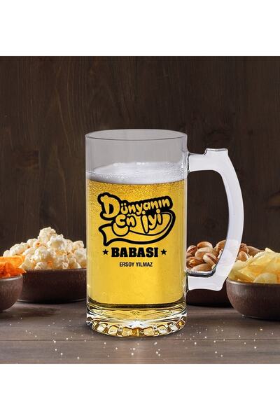 Bk Gift Babalar Gününe Özel Dünyanın En Iyi Babası Bira Bardağı - 5
