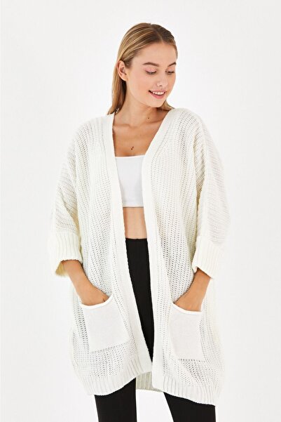 Mrt Manžetna rukavica Sa džepovima Selanik pletenje Kardigan