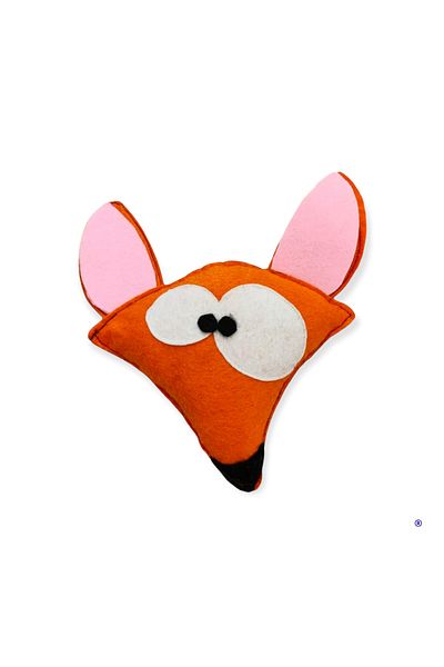 Dino Cat Fox with Cat Mint (CATNIP) Rattle