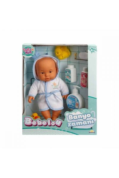 Sunman Bebelou Banyo Zamanı Bebek Seti 35 Cm