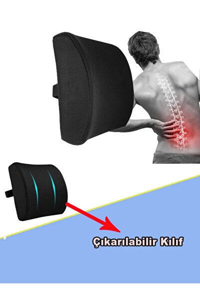 eryatex Ортопедична розкішна подушка для спини Подушка для попереку Подушка для автомобіля Стілець Подушка для попереку Підтримка для попереку Подушка для попереку