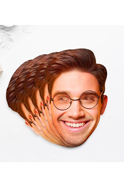 Bk Gift Gift Kişiye Özel Bekarlığa Veda Eğlenceli Damat Yüz Maskesi - 5 Adet