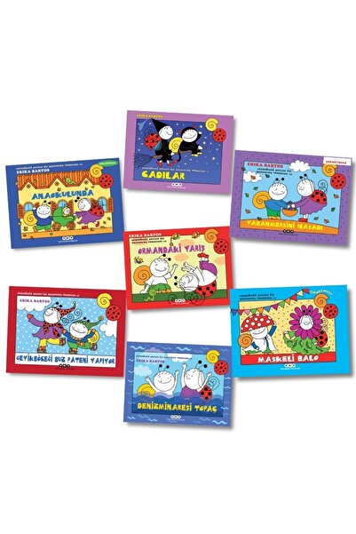 Yapı Kredi Yayınları Uğurböceği Sevecen Ile Salyangoz Tomurcuk Ormandaki Yarış - Anaokulunda - Cadılar + Maskeli Balo + 4