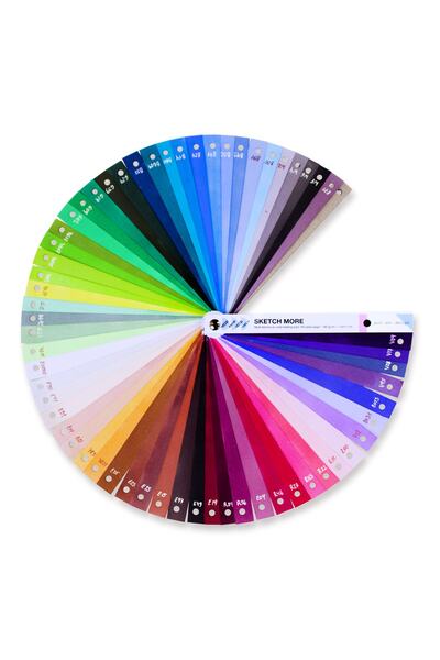 Poli Art Design لوحة ألوان لولبية مثقوبة مقاس 1.5 × 17 سم (للافتات ورسومات) 6...