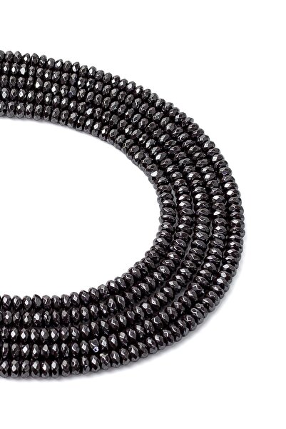 Dünya Doğal Taş 4x1 Mm Facet Hematite Stone Array - Design șaibă