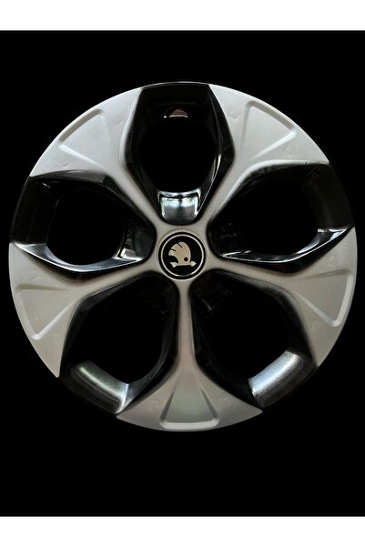 Safran Skoda Logolu 13’ınc 4’lü Siyah Gri Jant Kapağı