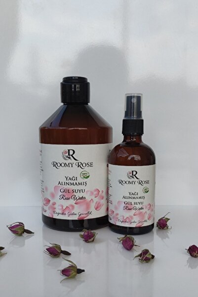 Doğal Gül Suyu Yağı Alınmamış 500 Ml + 100 Ml
