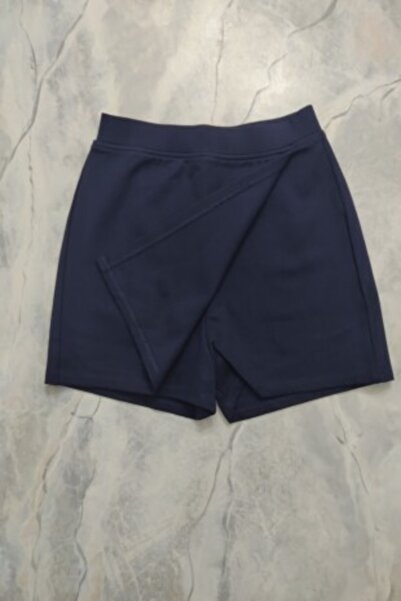 MaSoMi Lacivert Kapaklı Şort Etek