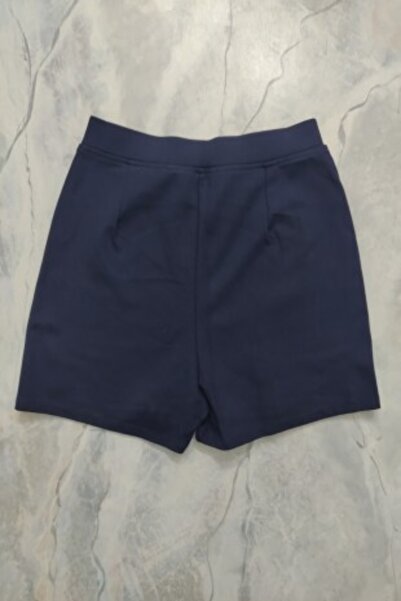 MaSoMi Lacivert Kapaklı Şort Etek