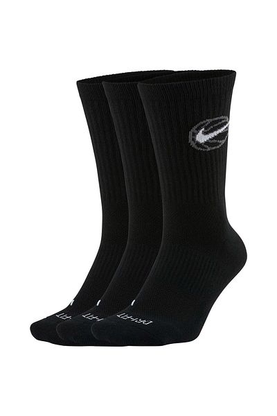 Nike Da2123-010 Everyday Crew Basketball Unisex Sports Socks