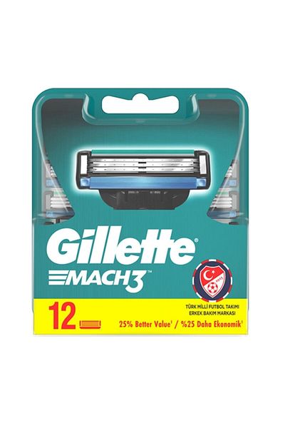Gillette Mach 3 12 Pack Replacement Razor
