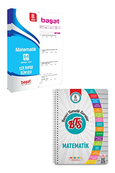 Başat Yayınları 8. Sınıf Matematik Çek Kopar Yaprak Test + Beceri Temelli Sor...