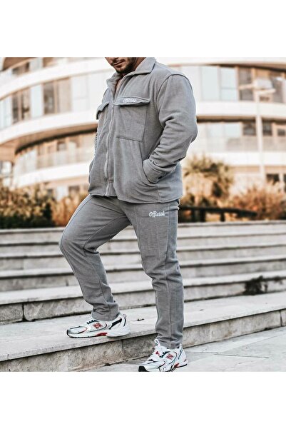 kargasa Peluş Fermuarlı Eşofman Takımı