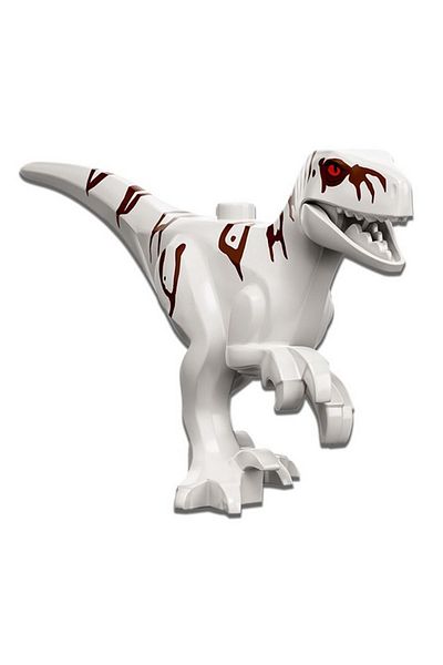 LEGO Custom Dinosaur Animal Accessory - Moc, Small White Atrociraptor