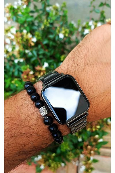 pullmarkt Touch Screen Unisex Women's Men's Steel Wrist Watch + Bracelet