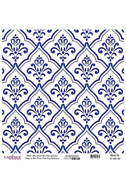 Cadence K-031 نغمات الأرض الزرقاء نحاس ديكوباج 30x30